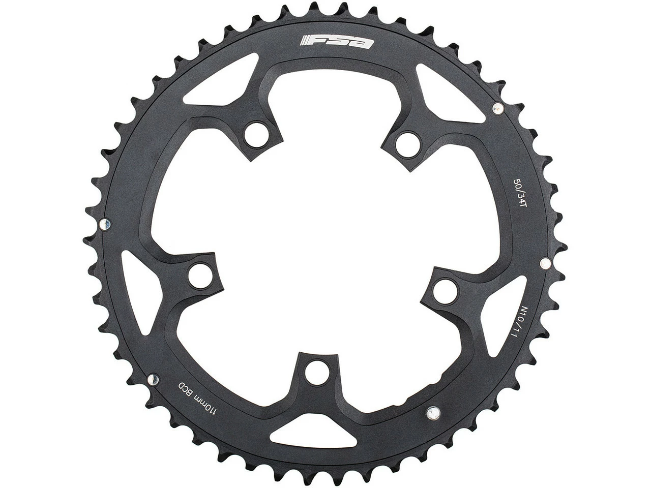 FSA Kettenblatt Pro Road, N-11, 5-Arm, 110 mm Lochkreis - Hochwertiges Kettenblatt für Rennräder – Bild 2