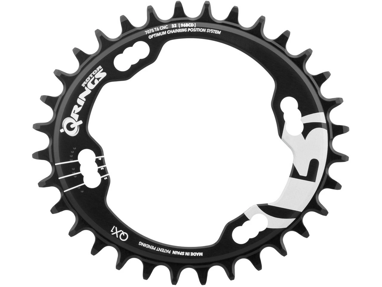Rotor Kettenblatt QX1 Shimano XT M8000, 4-Arm, Q-Rings, 96 Mm Lochkreis – Hochwertiges Kettenblatt für optimale Leistung