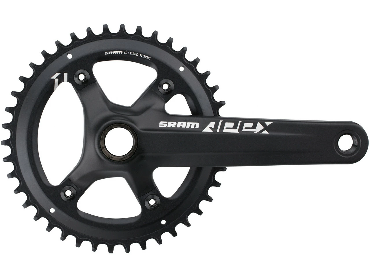 SRAM Apex 1 GXP Kurbelgarnitur 110mm - 1x10/1x11-fach Kompatibel - Hochwertige Kurbeln für Fahrräder