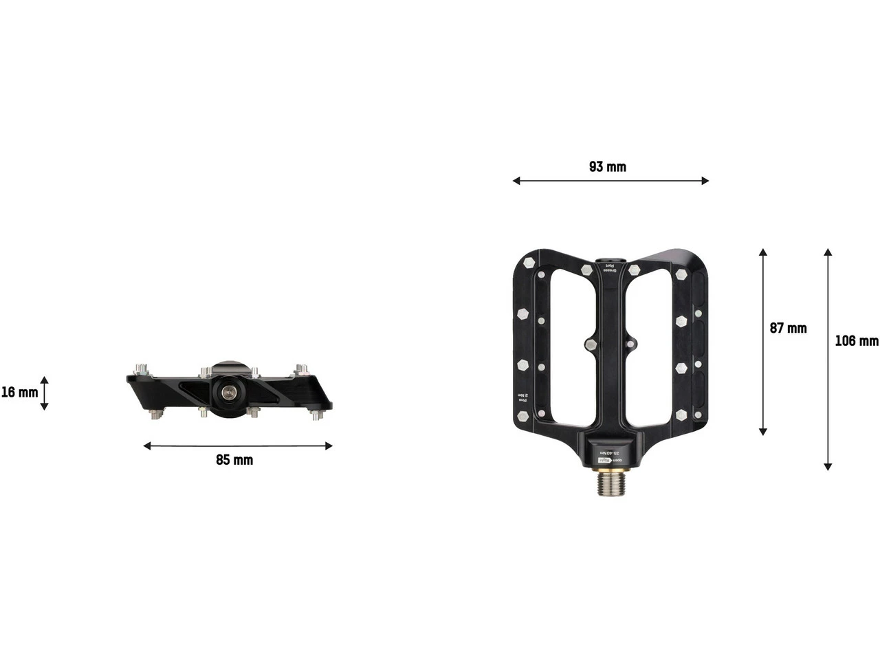Syntace NumberNine2 Titan Plattformpedale - Hochwertige Pedale für optimalen Halt und Komfort – Bild 6