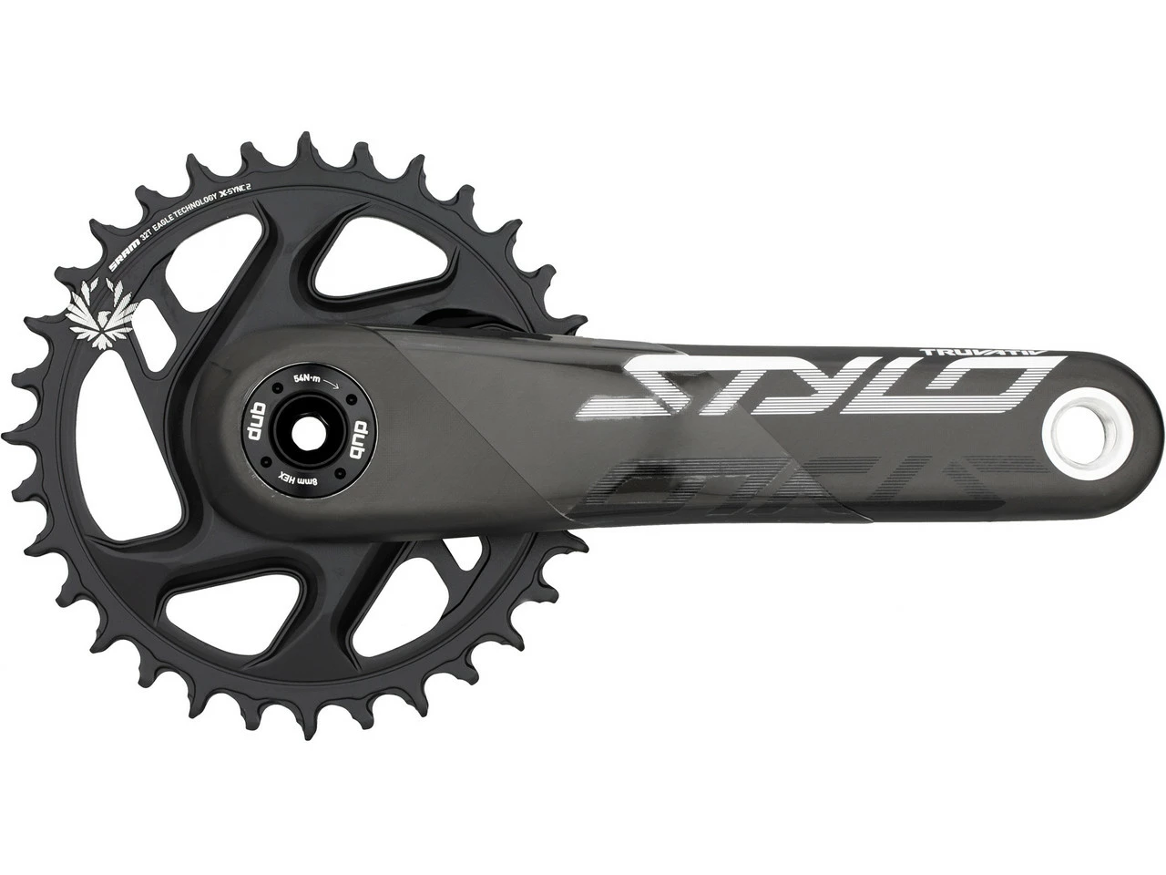 TRUVATIV Stylo Carbon Eagle Direct Mount DUB 12-fach Kurbelgarnitur - Leichtbau-Kurbel für MTB