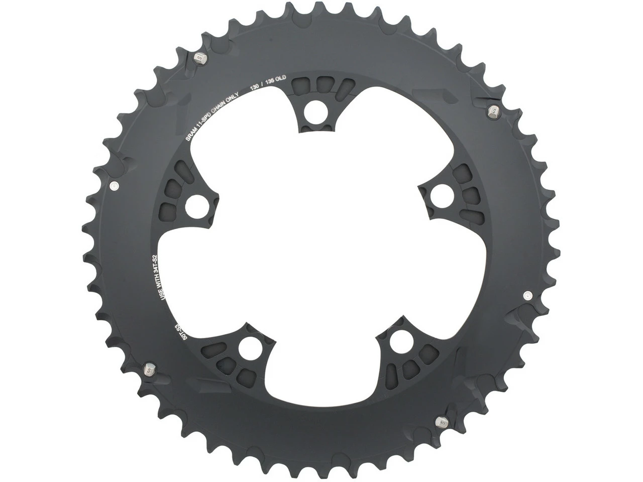 SRAM Kettenblatt Road X-Glide Yaw, 5-Arm, 110 Mm Lochkreis - Hochwertiges Kettenblatt für Rennräder – Bild 2