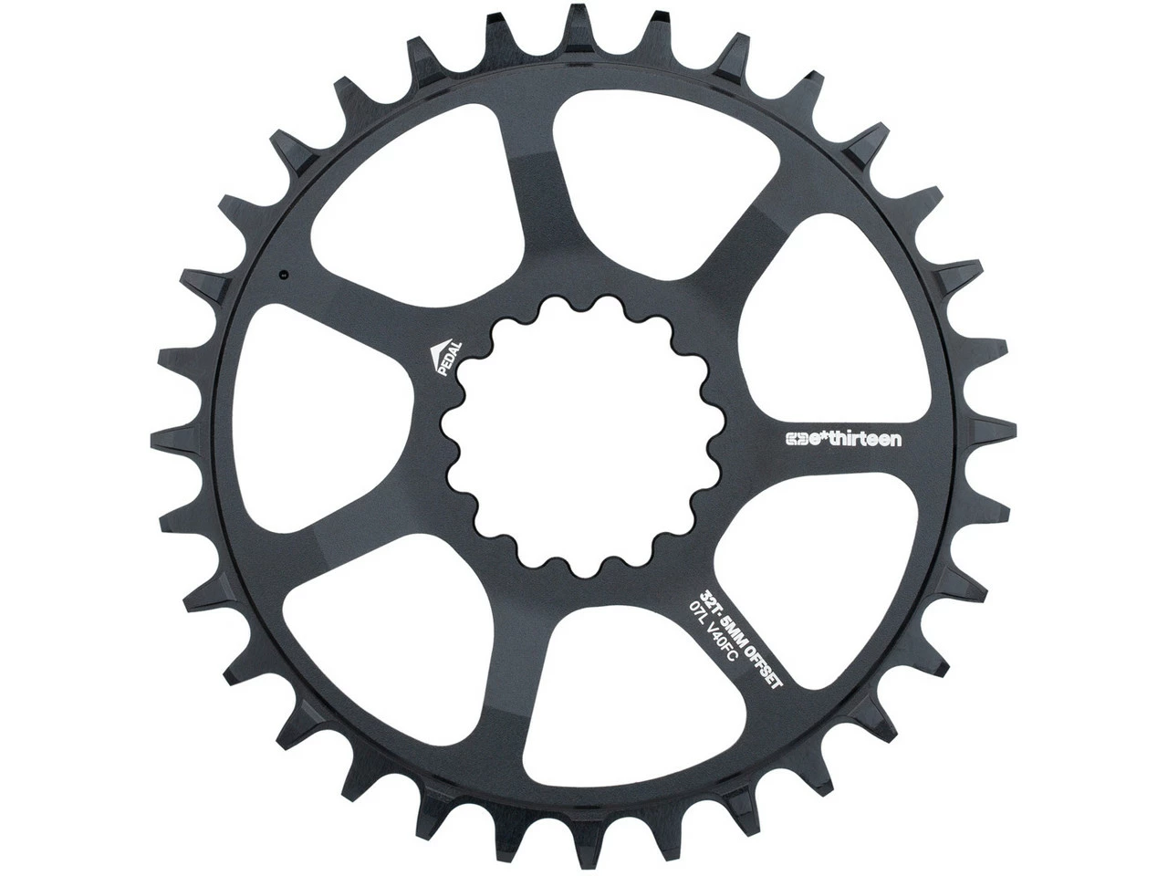 E-thirteen Kettenblatt Ultralight Guidering Direct Mount 1-fach - Hochwertiges Kettenblatt für optimale Leistung