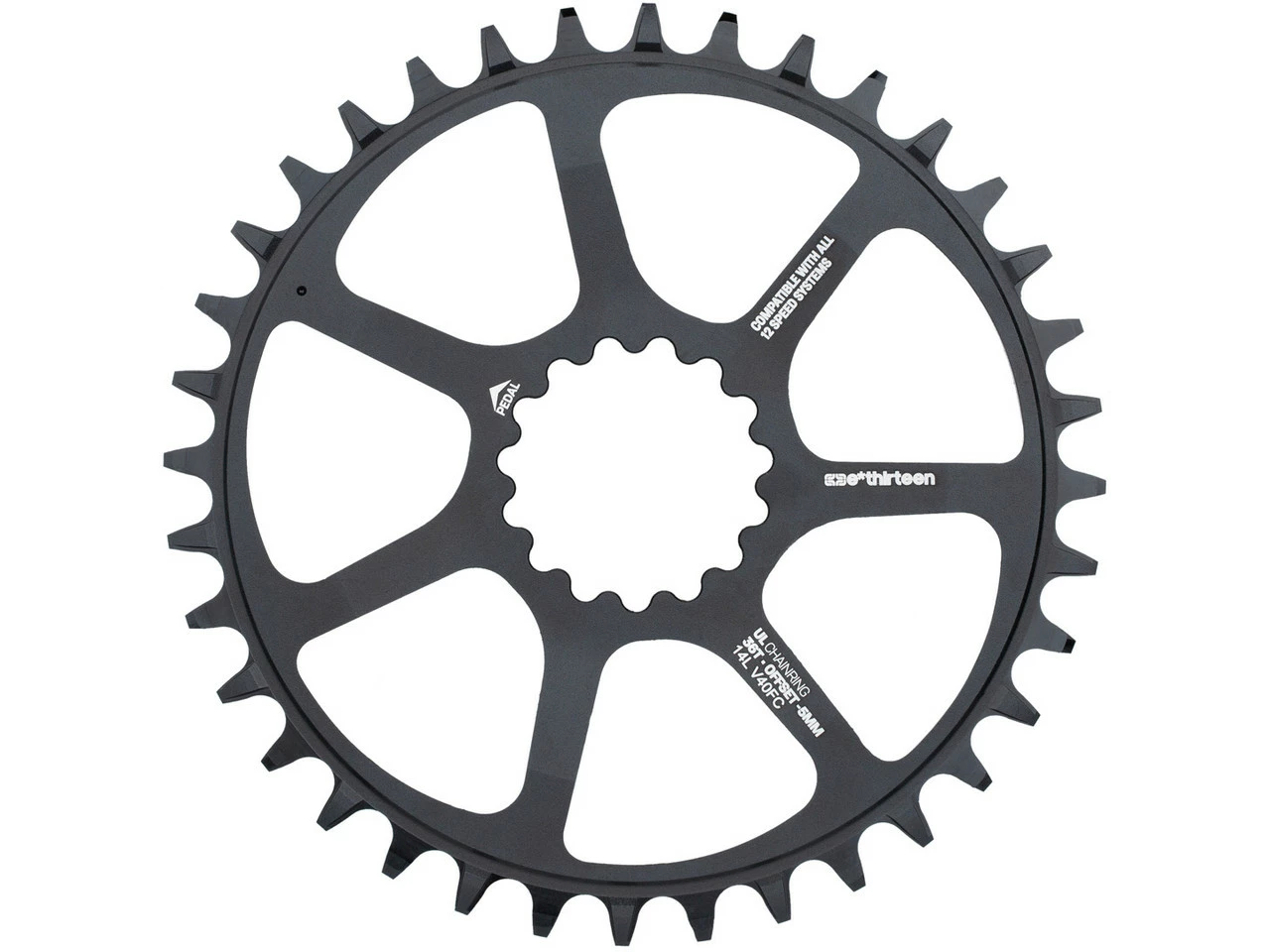 E-thirteen Kettenblatt Ultralight Guidering Direct Mount 1-fach - Hochwertiges Kettenblatt für optimale Leistung – Bild 3