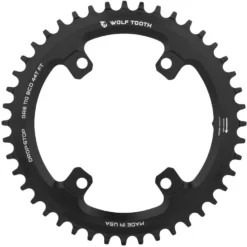 Wolf Tooth Components 110 BCD Asymmetrisches 4-Arm Kettenblatt Kompatibel mit Shimano GRX | Haltbare und präzise Kettenblätter für Gravelbikes