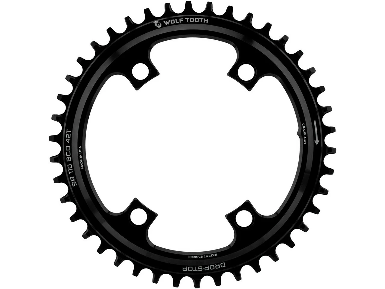 Wolf Tooth Components 110 BCD Asymmetrisches 4-Arm Kettenblatt Für SRAM – Hochwertige Kettenblätter für optimale Performance – Bild 3