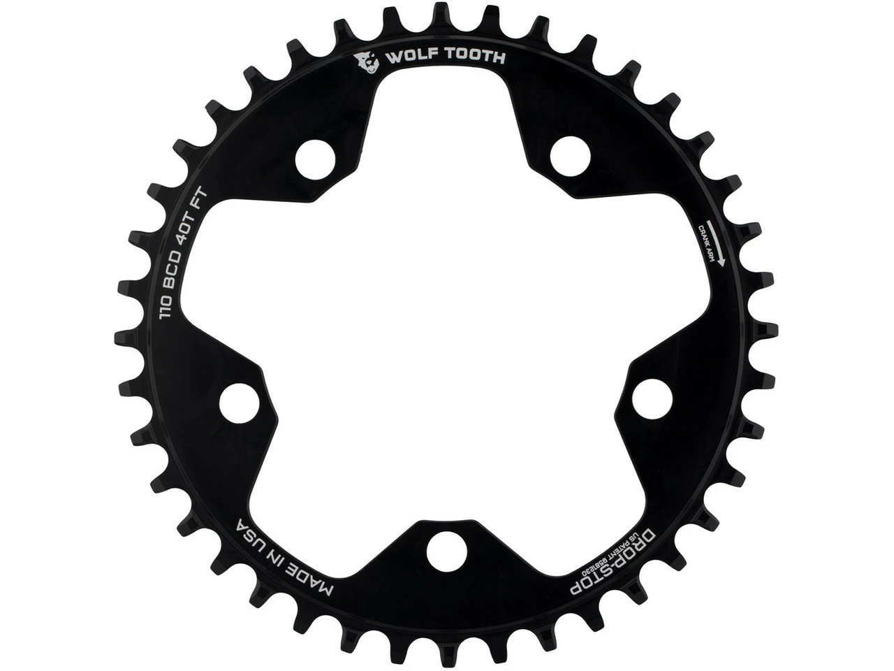 Wolf Tooth Components 110 BCD Kettenblatt für Gravel, CX und Rennräder