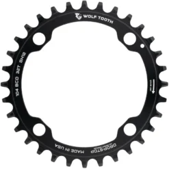 Wolf Tooth Components 104 BCD Kettenblatt für Shimano HG+ 12-fach Kette - Hochwertiges Kettenblatt für präzises Schalten