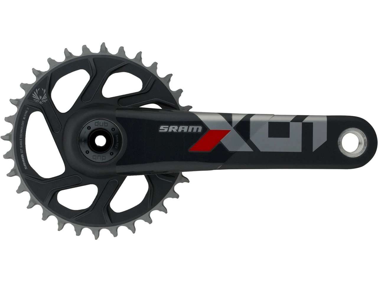 SRAM X01 Eagle Boost DUB DM 12-fach Carbon Kurbelgarnitur – Hochleistungs-Kurbel für MTB