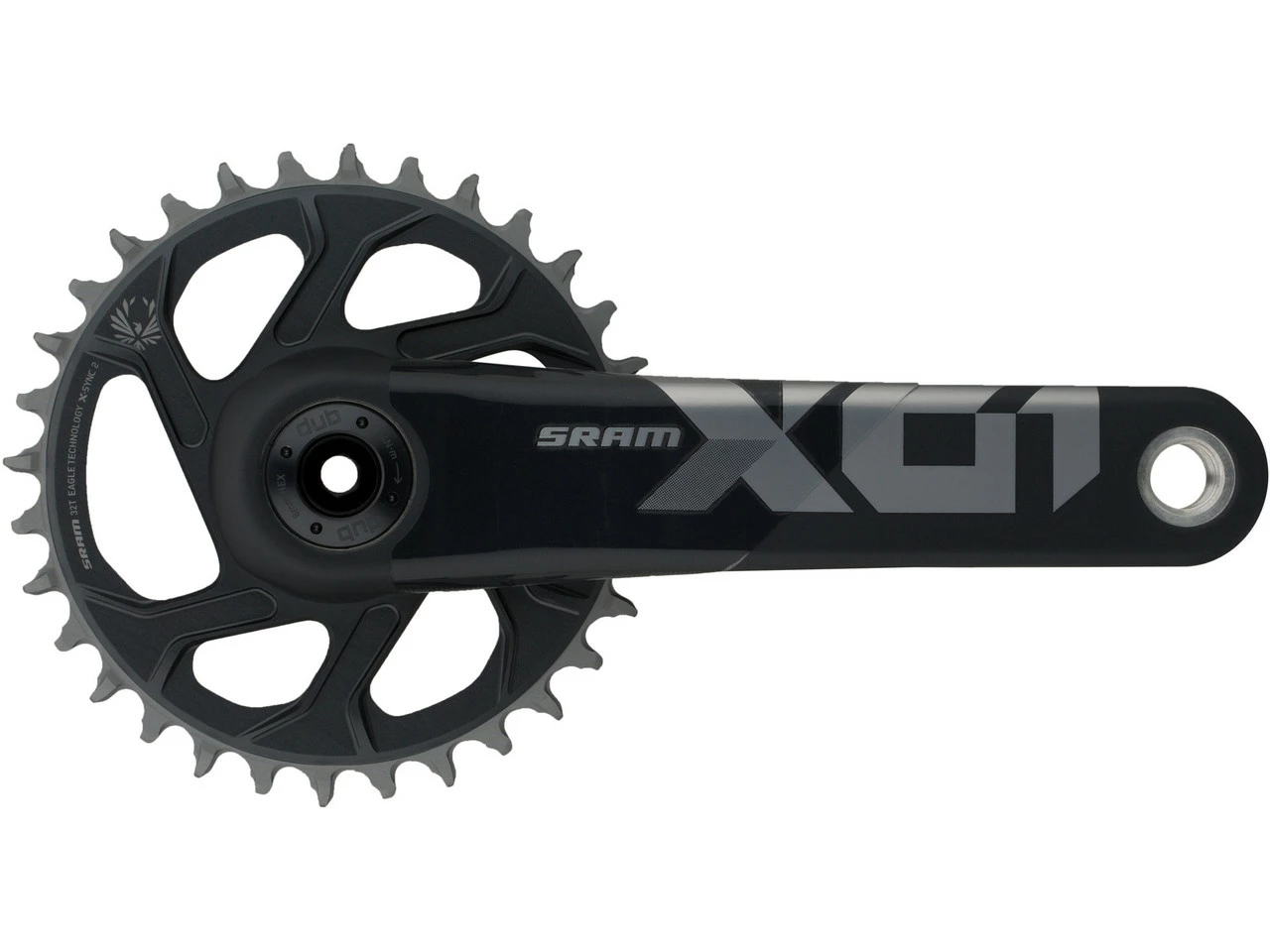 SRAM X01 Eagle Boost DUB DM 12-fach Carbon Kurbelgarnitur – Hochleistungs-Kurbel für MTB – Bild 5