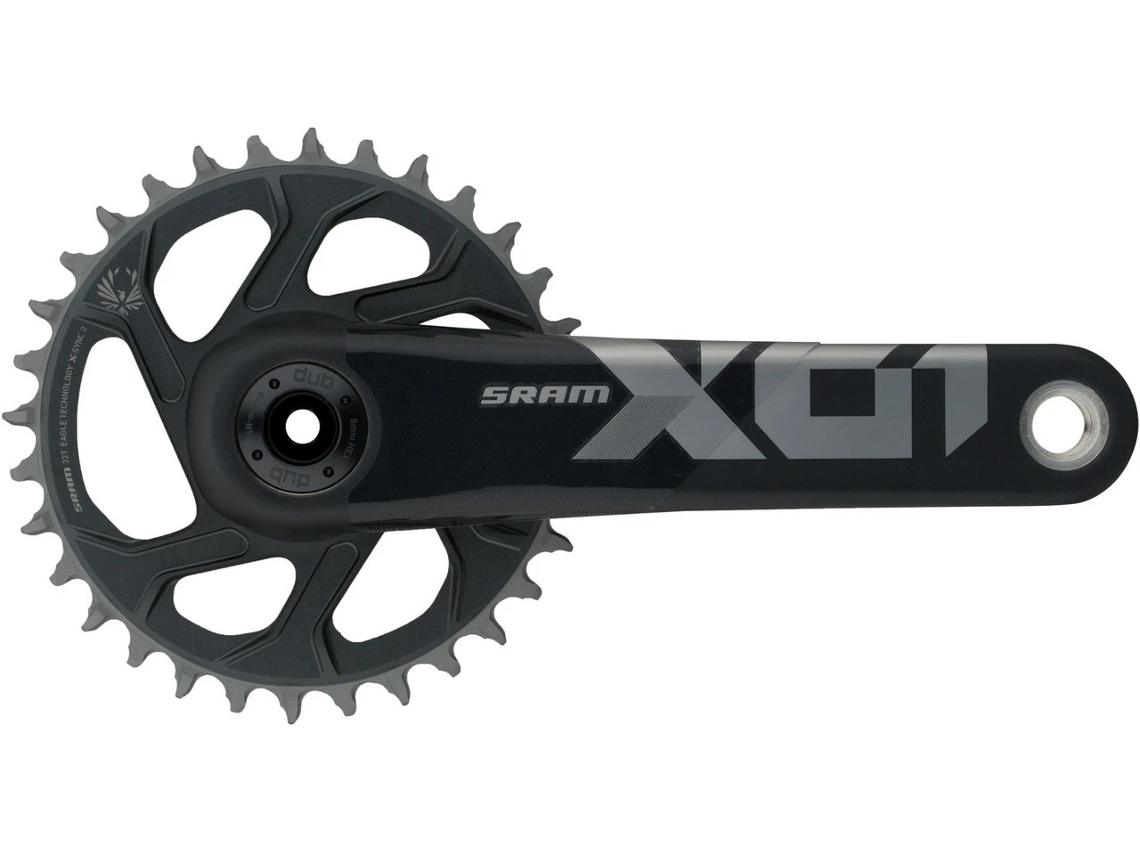 SRAM X01 Eagle SuperBoost+ DUB DM 12-fach Carbon Kurbelgarnitur - Leichtbau-Kurbeln für MTB – Bild 5
