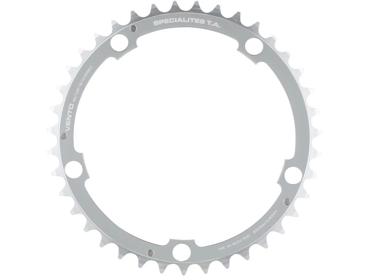 TA Kettenblatt Vento für Campagnolo 10-fach, 5-Arm, Mitte, 135 mm Lochkreis | Hochwertiges Kettenblatt – Bild 3