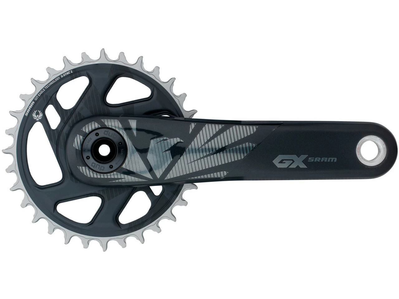 SRAM GX Eagle Boost DUB DM 12-fach Carbon Kurbelgarnitur – Hochwertige Kurbel für MTB