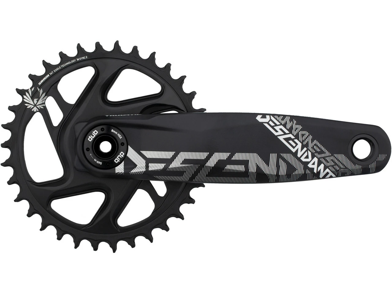 TRUVATIV Descendant All Downhill Direct Mount DUB 11-fach Kurbelgarnitur | Hochleistungs-Kurbeln für Downhill