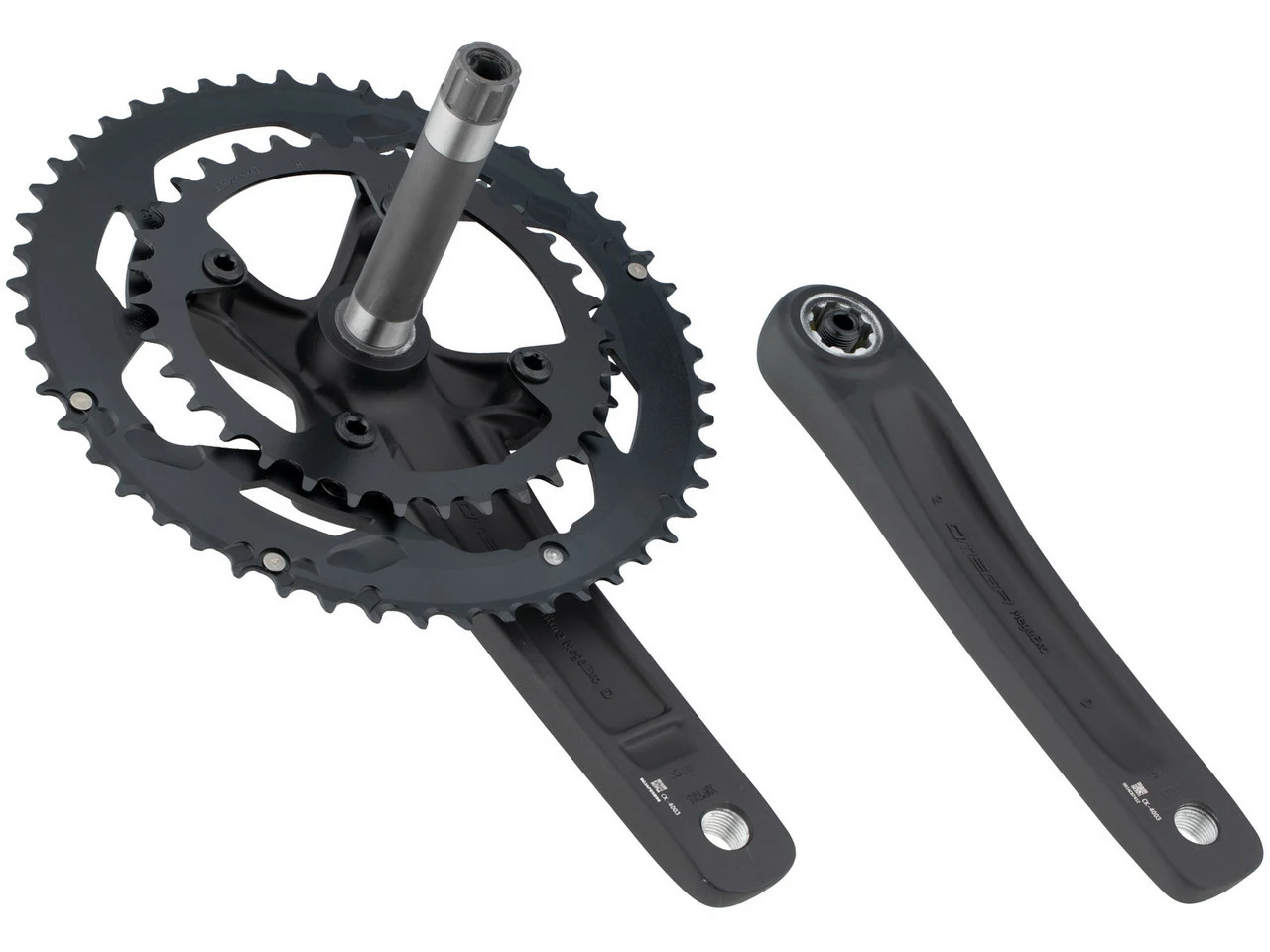 FSA Omega Compact MegaExo Kurbelgarnitur - Leichtbau Kurbeln für Fahrräder – Bild 3