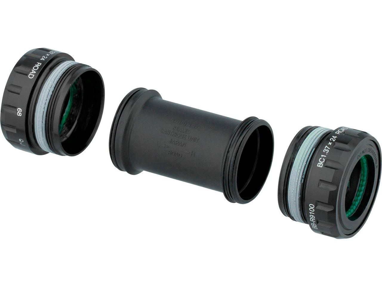 Shimano Dura-Ace Innenlager BB-R9100 Hollowtech II - Hochwertiges Premium-Innenlager für Rennräder – Bild 2