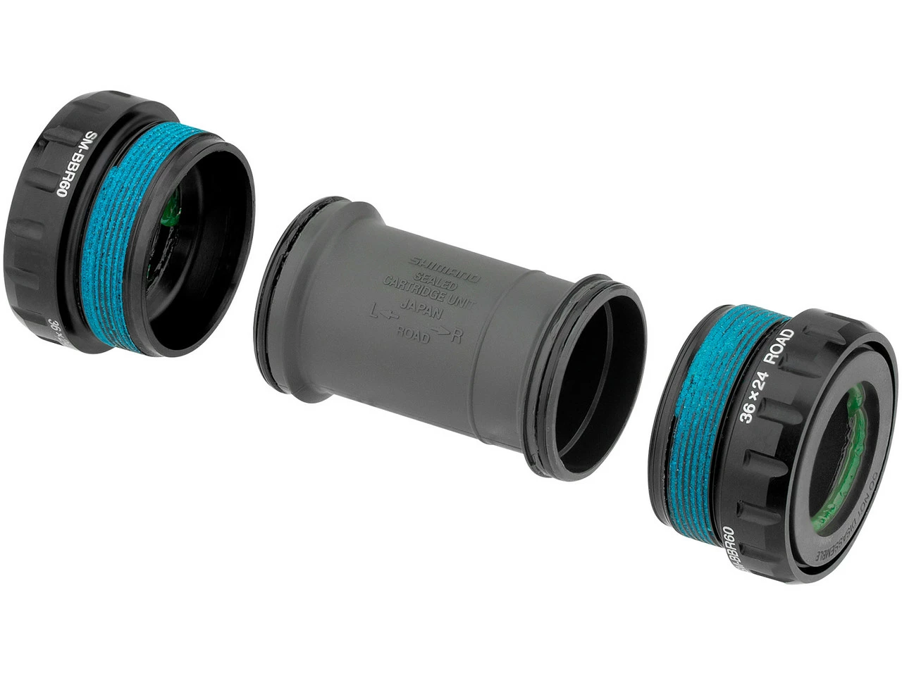 Shimano Ultegra / FC-CX70 / 105 Innenlager SM-BBR60 Hollowtech II - Hochwertiges Sport- und Rennradlager – Bild 3