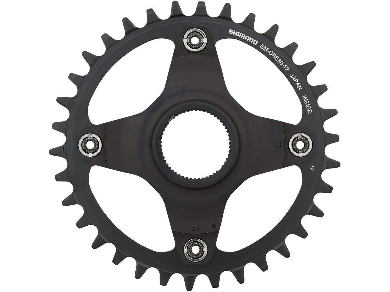 Shimano STEPS Kettenblatt FC-E8000 12-fach 53 mm Kettenlinie (SM-CRE80-12-B) - High-Performance Kettenblatt für E-Bikes – Bild 2