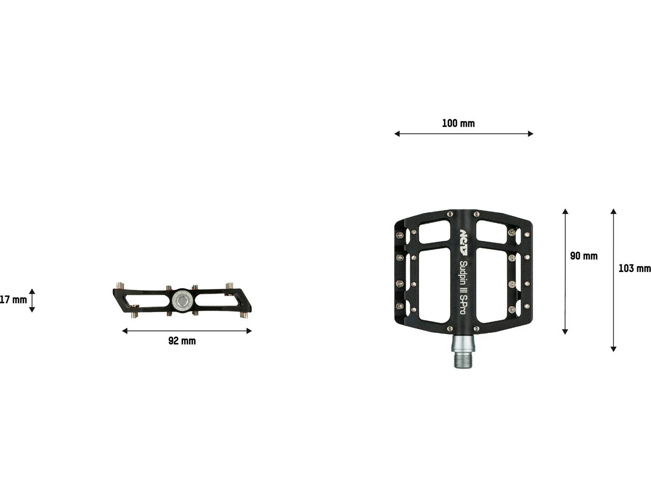 nc-17 Sudpin III S-Pro Plattformpedale - Hochwertige MTB Pedale für maximale Haltbarkeit und Performance – Bild 3