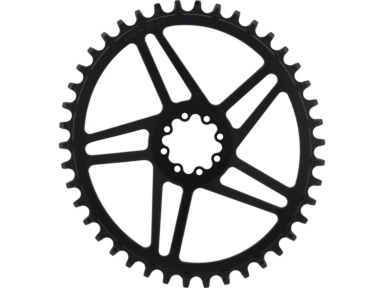 Wolf Tooth Components Elliptical Direct Mount Kettenblatt für SRAM 8-Bolt | Hochwertiges Kettenblatt für optimale Kraftübertragung – Bild 2