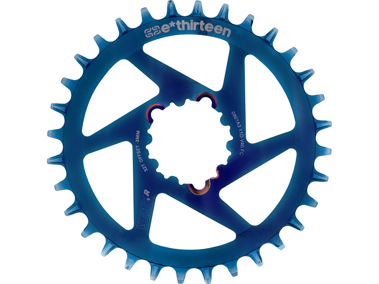 E-thirteen Helix R Guidering Direct Mount Kettenblatt Für SRAM | Hochwertiges Bike-Kettenblatt | E-Bike Kompatibel – Bild 3