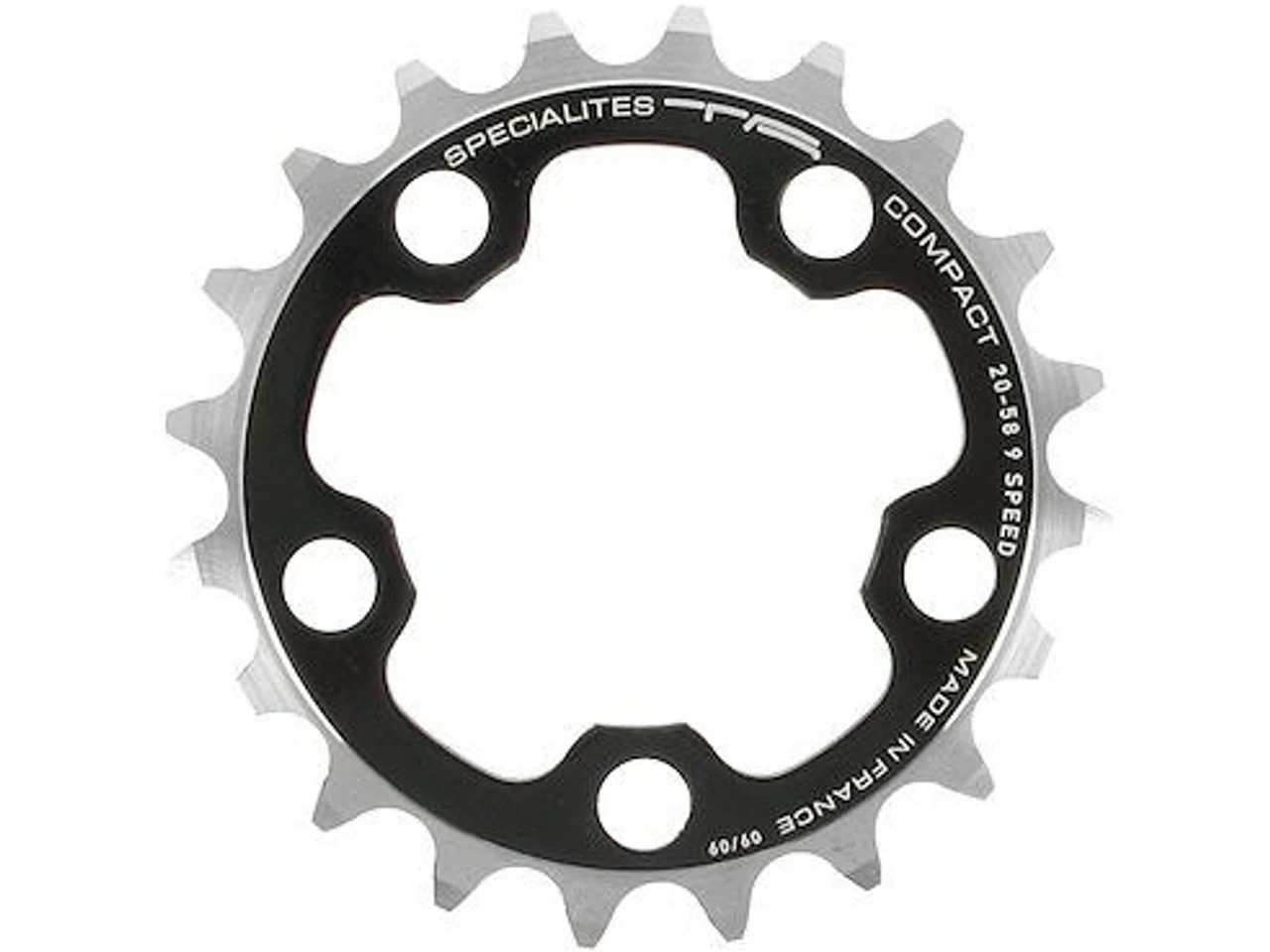 TA Kettenblatt Compact, 5-Arm, 58 mm Lochkreis - Hochwertiges Kettenblatt für optimale Fahrradleistung
