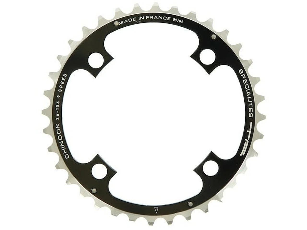 TA Kettenblatt Chinook, 4-Arm, Mitte, 104 mm Lochkreis - Hochwertiges Kettenblatt für optimale Fahrradleistung – Bild 2