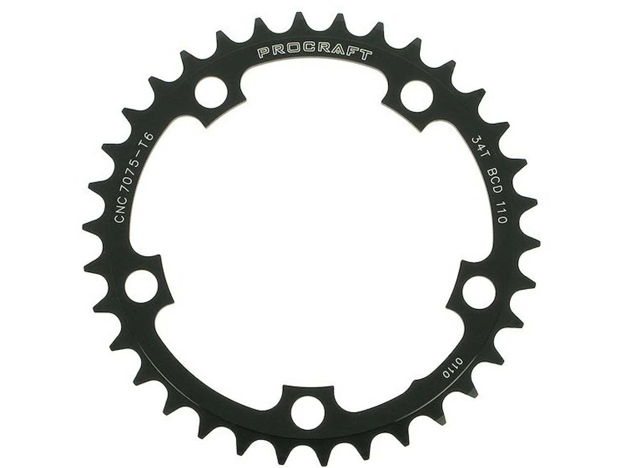 Procraft Kettenblatt Compact, 10-fach, 5-Arm, 110mm Lochkreis - Hochwertiges Kettenblatt für präzises Schalten