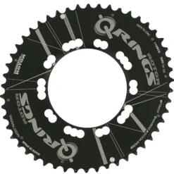 Rotor Kettenblatt Road Aero, 5-Arm, Q-Rings, 110 mm Lochkreis - Hochleistungs-Kettenblatt für Rennräder