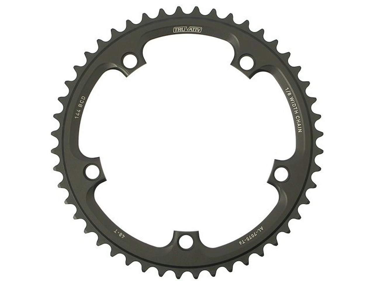TRUVATIV Kettenblatt Single Road 5-Arm, 144 mm Lochkreis, Kompatibel mit Omnium | Hochwertiges Kettenblatt für Rennräder