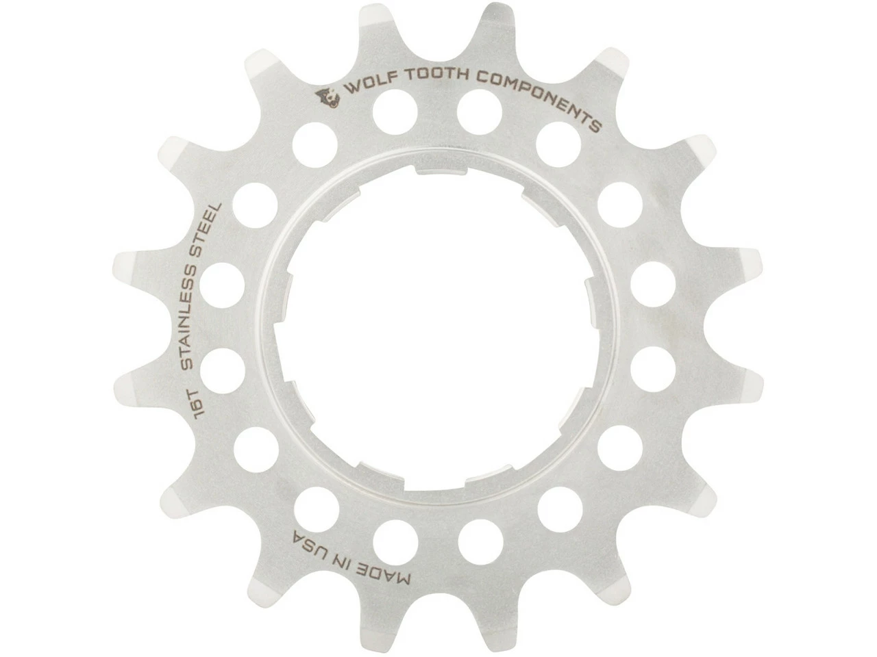 Wolf Tooth Components Edelstahl Singlespeed Ritzel - Hochwertiges Kassetten für Rennräder und MTBs